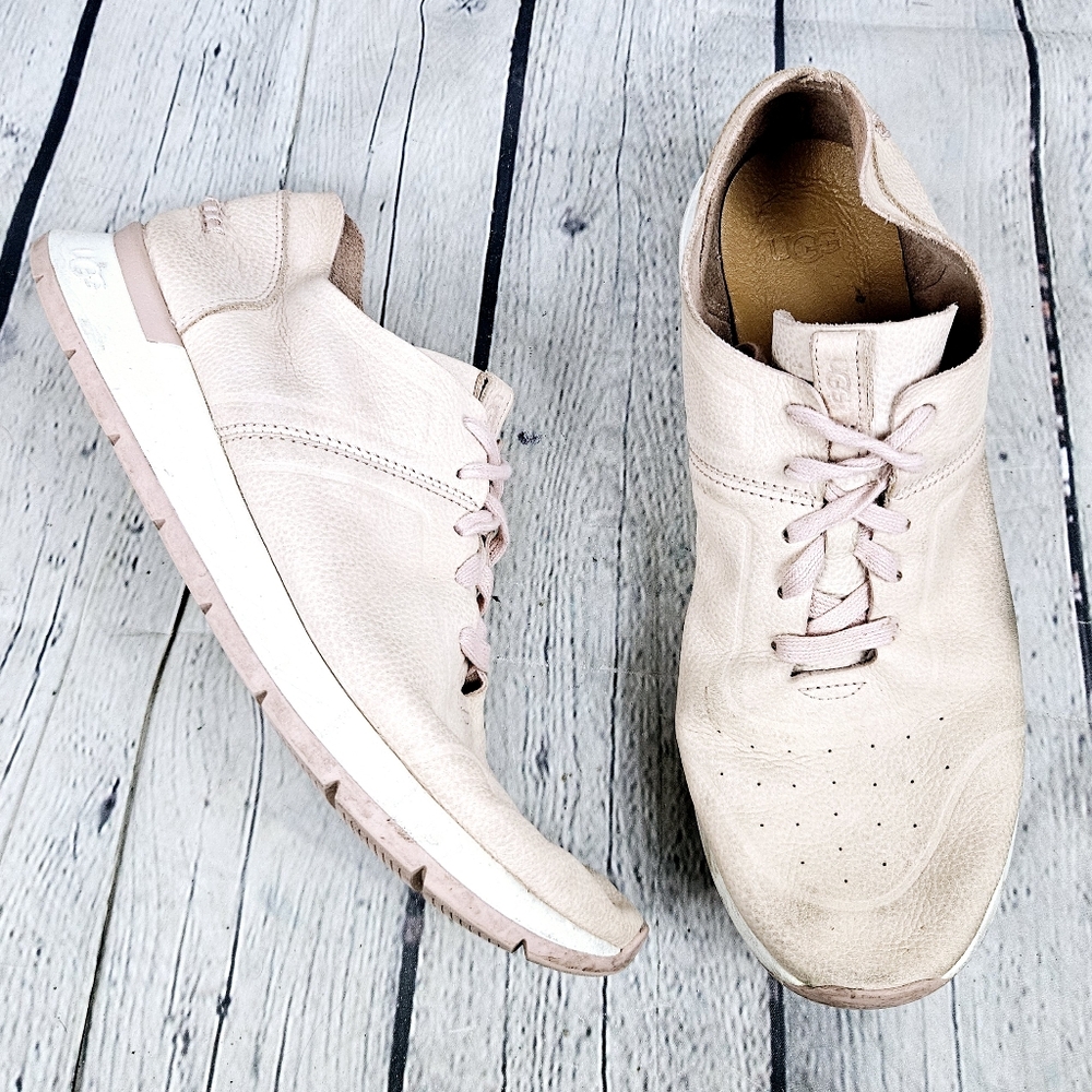 UGG | Adaleen nubuck leather lace-up sneakers
